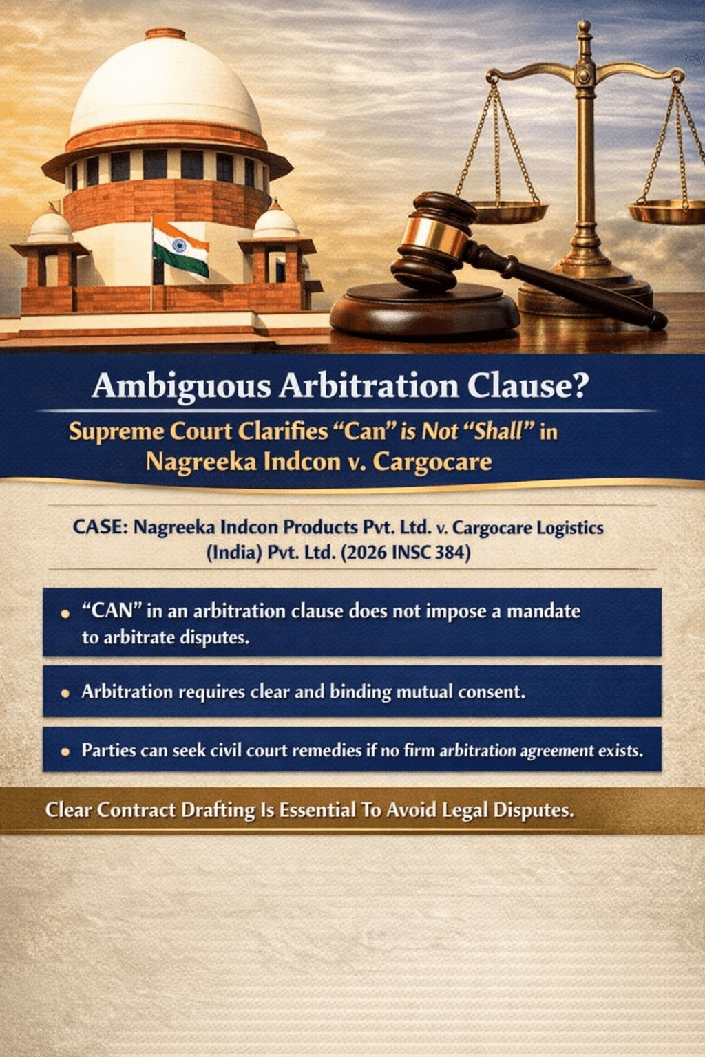 Supreme Court Clarifies: “Can” in Arbitration Clause Does Not Create Mandatory Arbitration Agreement